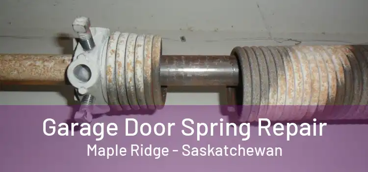 Garage Door Spring Repair Maple Ridge - Saskatchewan