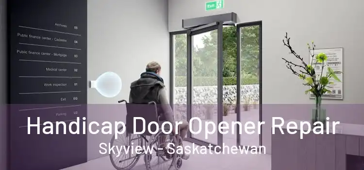 Handicap Door Opener Repair Skyview - Saskatchewan