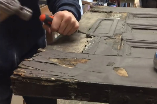 Qu Appelle Village-wooden-door-repair